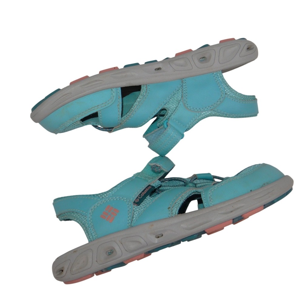 Columbia Omni-Grip Women Turquoise Blue Closed Toe Hiking Sandals BY2082-363